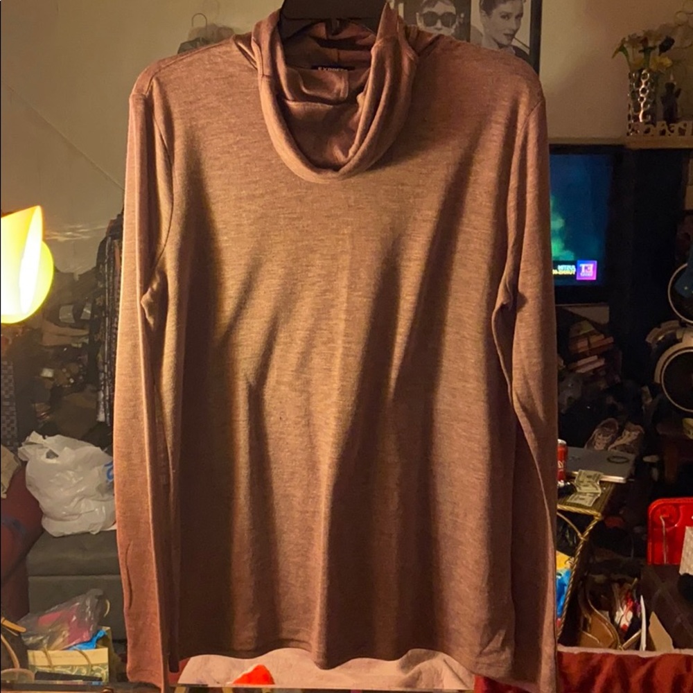 Express long sleeve cowl knock with mask attached